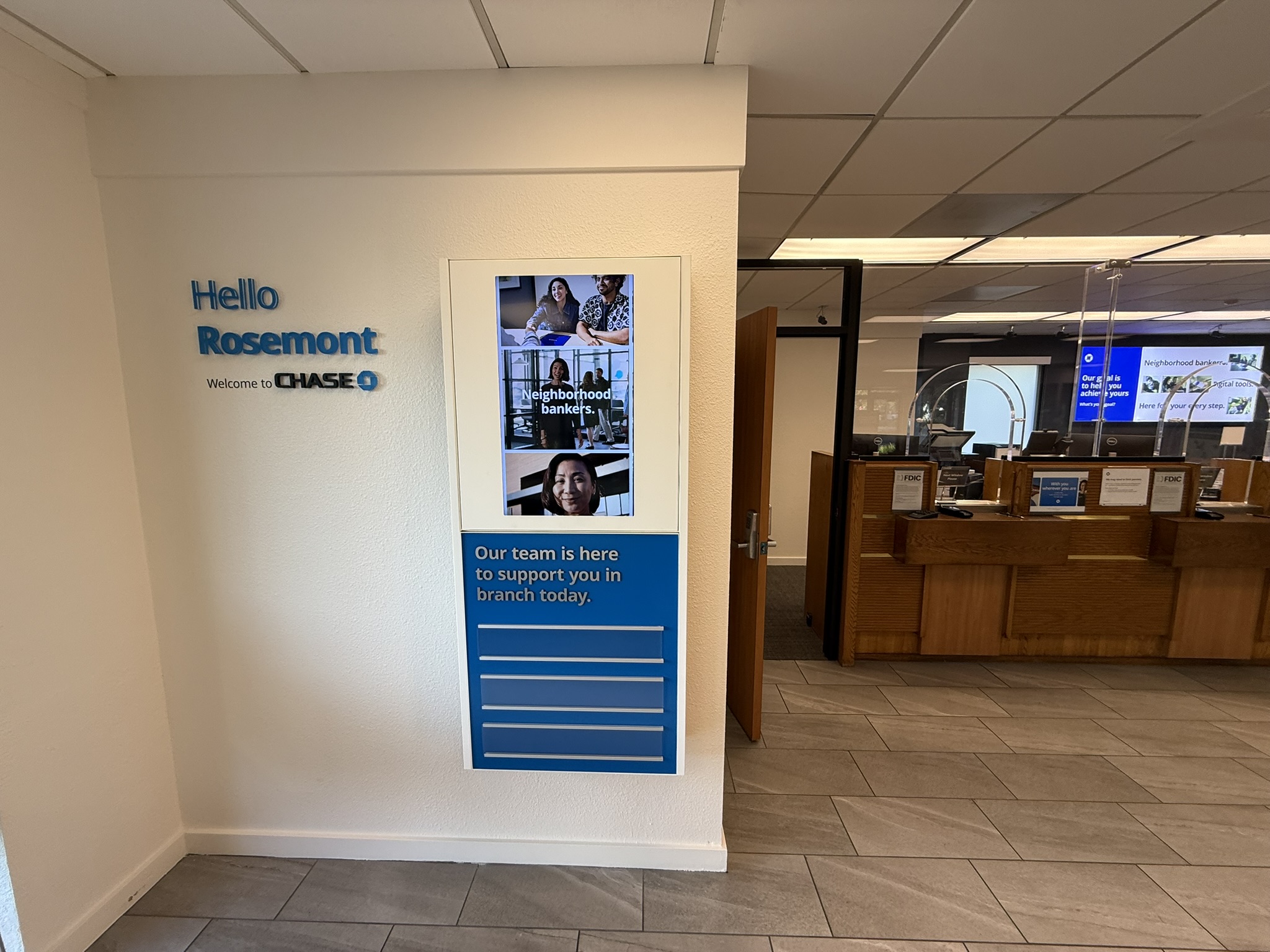 Commercial display at the Rosemont location where Bybee Electric installed new circuitry
